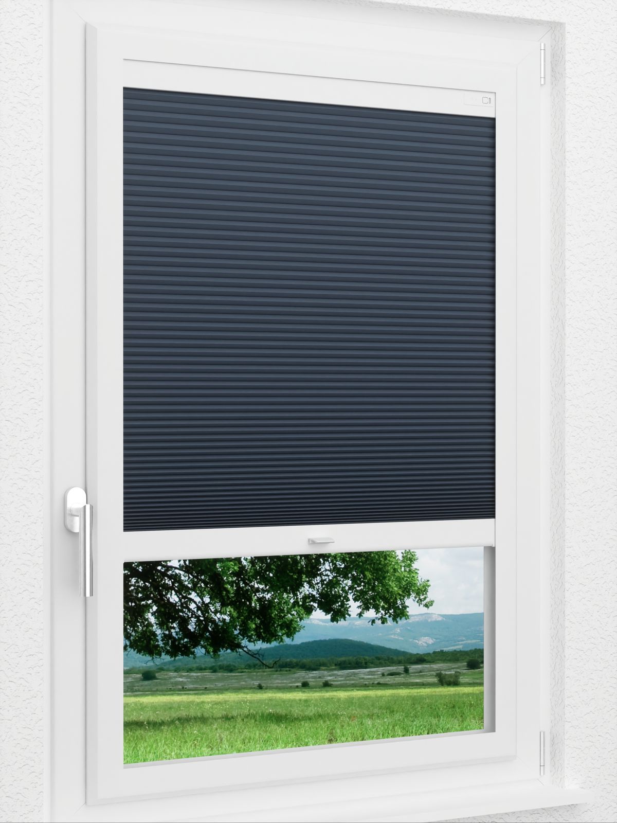 Stoff Plissee Maßanfertigung LYSEL HOME Wabe 024A Evria BO Smart Frame