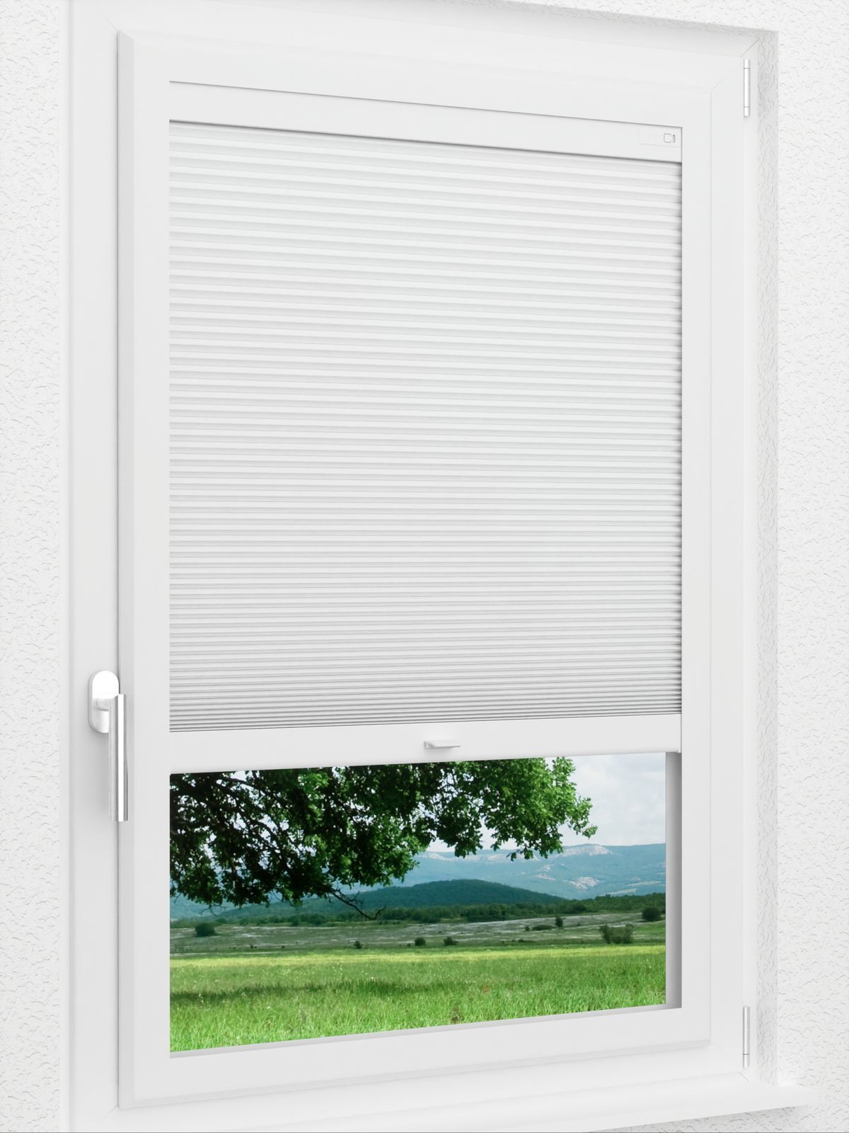 Stoff Plissee Maßanfertigung LYSEL HOME Wabe 004A Evria Smart Frame