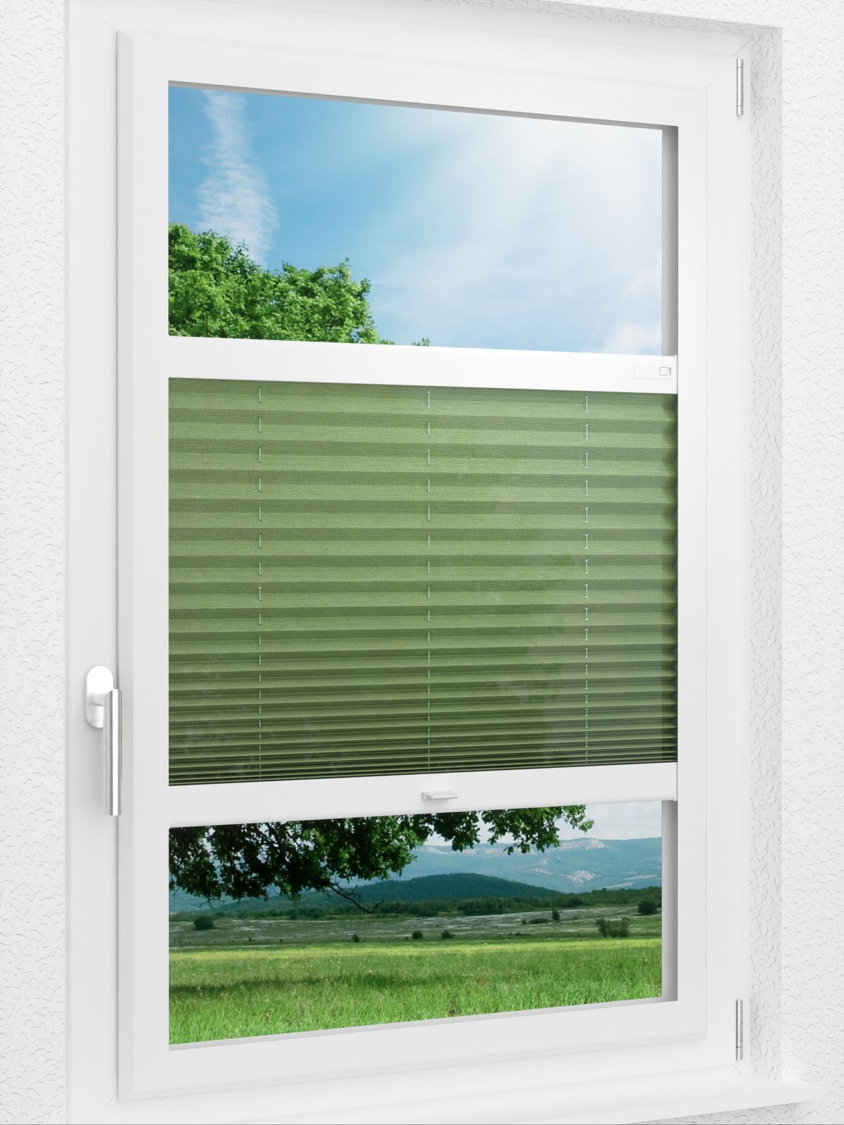 Stoff Plissee Ma&szlig;anfertigung LYSEL HOME Plissee 330A Charming Smart Frame