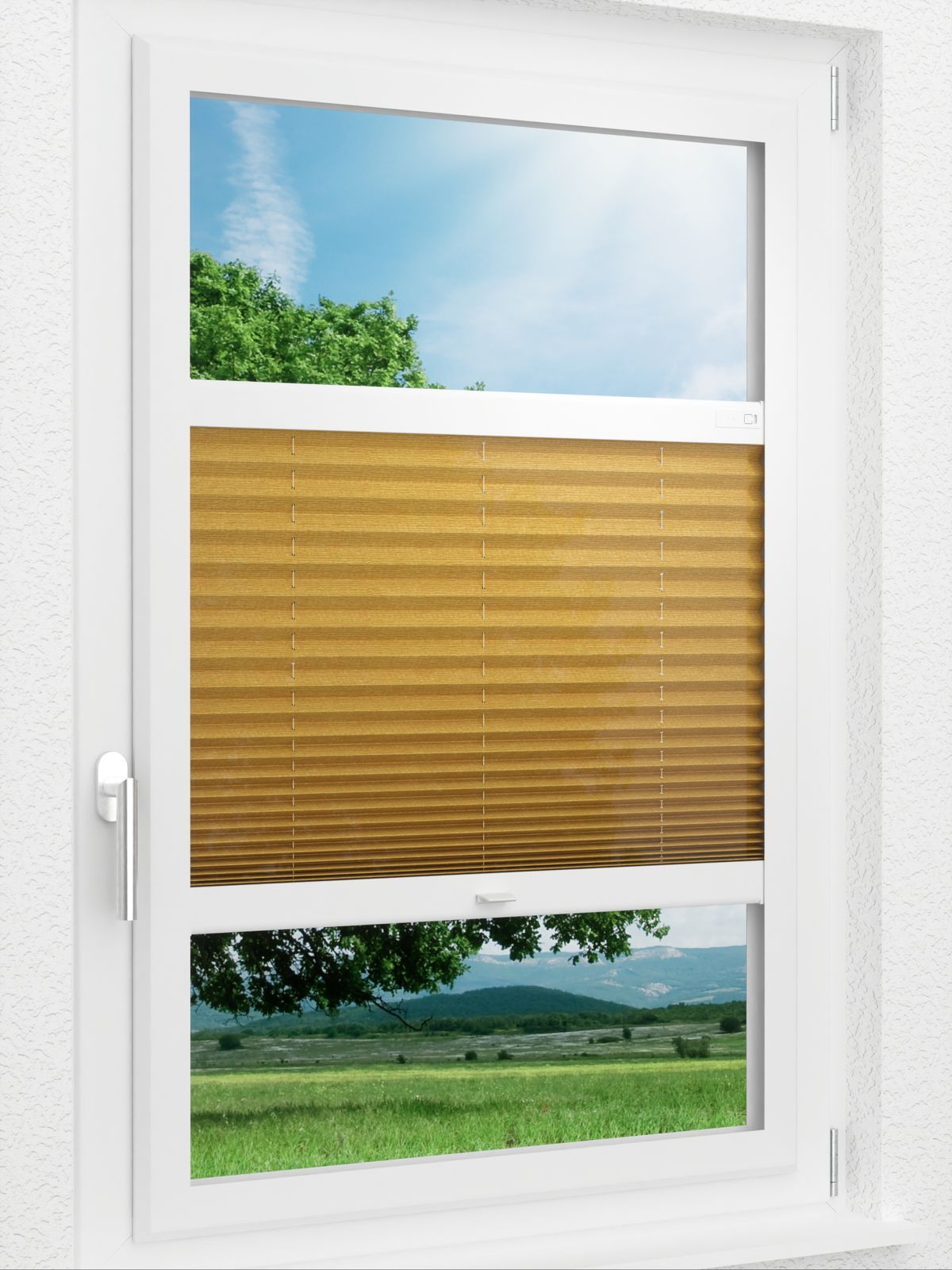 Stoff Plissee Ma&szlig;anfertigung LYSEL HOME Plissee 432A Charming Smart Frame