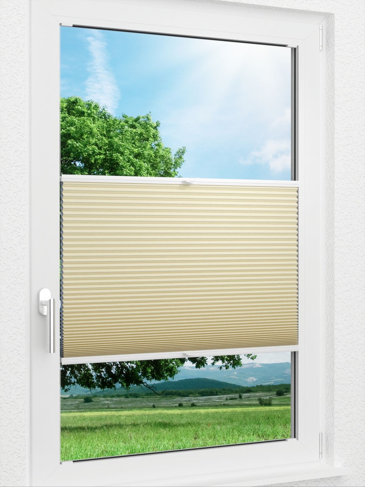 Stoff Plissee Ma&szlig;anfertigung LYSEL HOME  Wabe 320A Jeddah BO