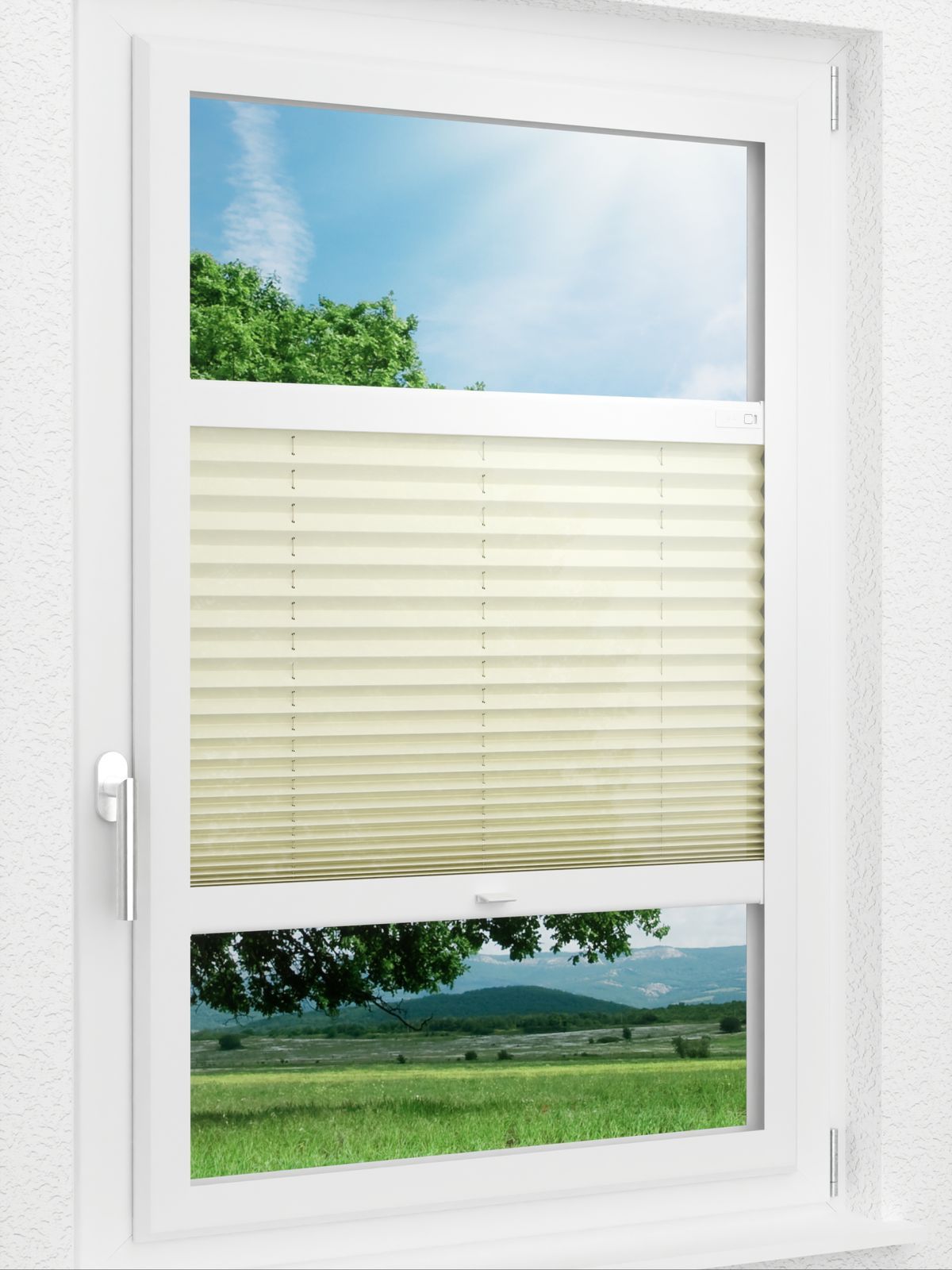 Stoff Plissee Ma&szlig;anfertigung LYSEL HOME Plissee 337A Usir Smart Frame