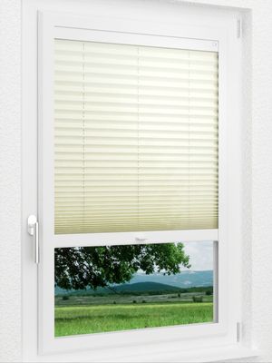 LYSEL HOME Plissee 207A Krepp Smart Frame Fensteransicht