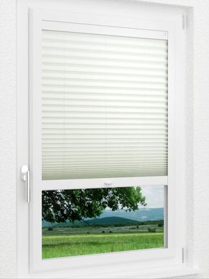 LYSEL HOME Plissee 132A Krepp Smart Frame Fensteransicht