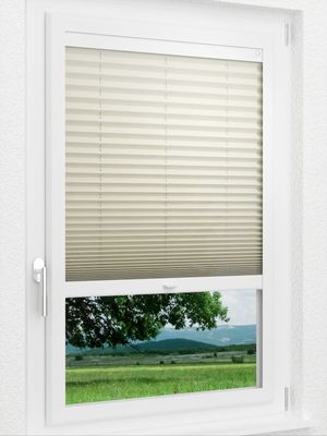 LYSEL HOME Plissee 125A Krepp Smart Frame Fensteransicht