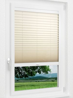 LYSEL HOME Plissee 133A Krepp Smart Frame Fensteransicht