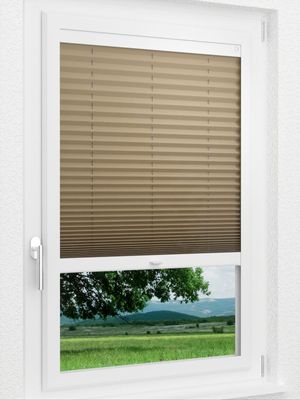 LYSEL HOME Plissee 234A Krepp Smart Frame Fensteransicht