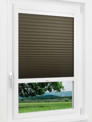 LYSEL HOME Plissee 236A Krepp Smart Frame Fensteransicht