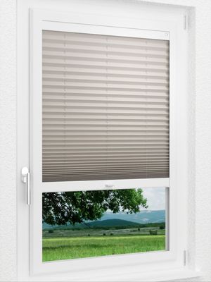LYSEL HOME Plissee 128A Krepp Smart Frame Fensteransicht