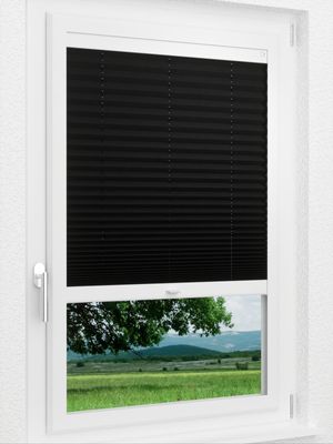 LYSEL HOME Plissee 238A Krepp BO Smart Frame Fensteransicht