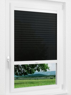 LYSEL HOME Plissee 130A Crush Smart Frame Fensteransicht