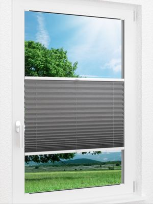 LYSEL HOME Plissee 136A Crush Pearl Fensteransicht