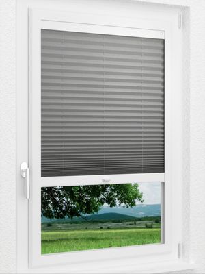 LYSEL HOME Plissee 136A Crush Pearl Smart Frame Fensteransicht