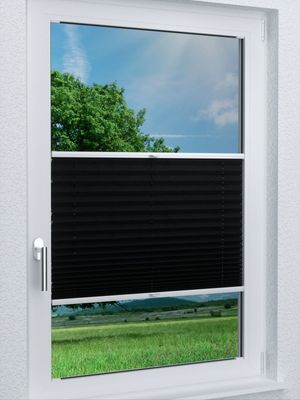 LYSEL HOME Plissee 301A Crush Pearl Fensteransicht