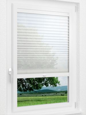 LYSEL HOME Plissee 118A Nero Smart Frame Fensteransicht