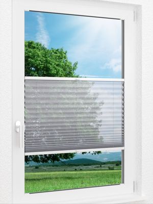 LYSEL HOME Plissee 113A Nero Fensteransicht