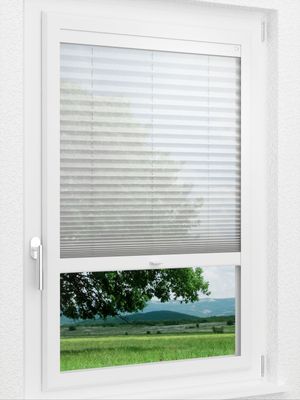 LYSEL HOME Plissee 113A Nero Smart Frame Fensteransicht