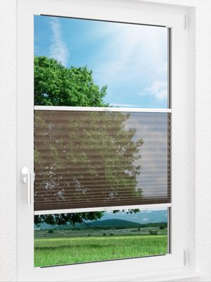 LYSEL HOME Plissee 111A Nero Fensteransicht