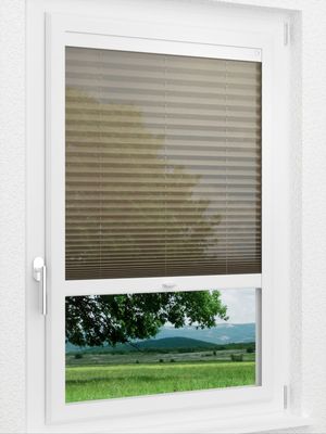 LYSEL HOME Plissee 111A Nero Smart Frame Fensteransicht