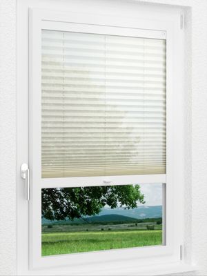 LYSEL HOME Plissee 232A Nero Smart Frame Fensteransicht