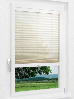 LYSEL HOME Plissee 226A Nero Smart Frame Fensteransicht