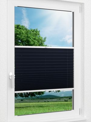LYSEL HOME Plissee 403A Midnight Fensteransicht