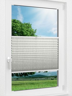 LYSEL HOME Plissee 341A Tonka Fensteransicht