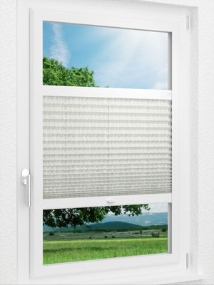 LYSEL HOME Plissee 341A Tonka Smart Frame Fensteransicht