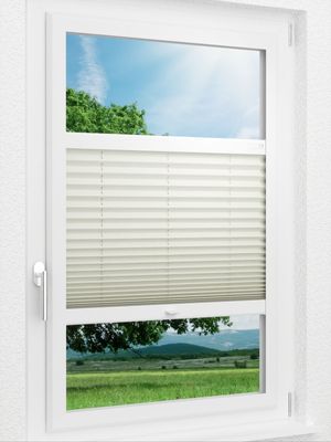 LYSEL HOME Plissee 219B Krepp BO Smart Frame Fensteransicht
