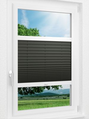 LYSEL HOME Plissee 202B Krepp BO Smart Frame Fensteransicht