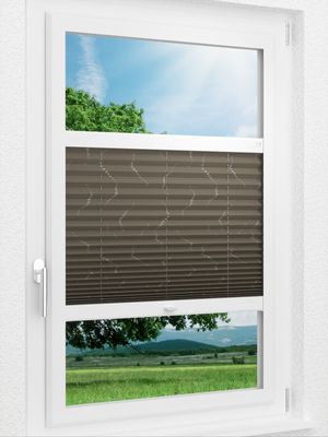 LYSEL HOME Plissee 409A Weavy Pearls Smart Frame Fensteransicht