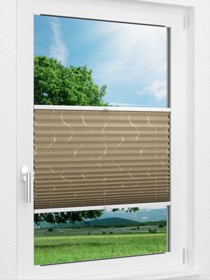 LYSEL HOME Plissee 318A Weavy Pearls Fensteransicht