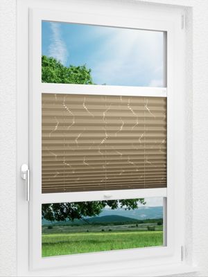 LYSEL HOME Plissee 318A Weavy Pearls Smart Frame Fensteransicht