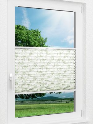 LYSEL HOME Plissee 406A Fine Flowers Fensteransicht