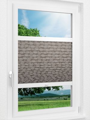 LYSEL HOME Plissee 411A Ceto Soft Smart Frame Fensteransicht