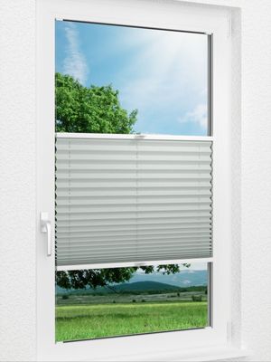 Plissee Soft Stripe 96.02.13 Fensteransicht