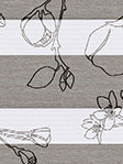 Doppelrollo Flower streaks 10.903 Detailansicht