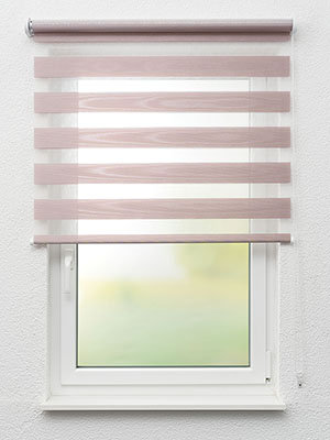 Doppelrollo Bicolore 63.361 Fensteransicht
