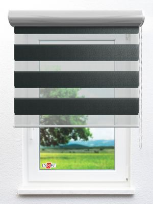 Simply Doppelrollo Yangan 43.63d Fensteransicht