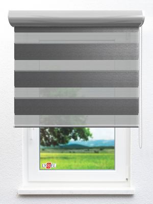 Simply Doppelrollo Kornalla 63.63d Fensteransicht