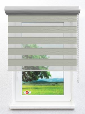 Simply Doppelrollo Thora 96.63d Fensteransicht