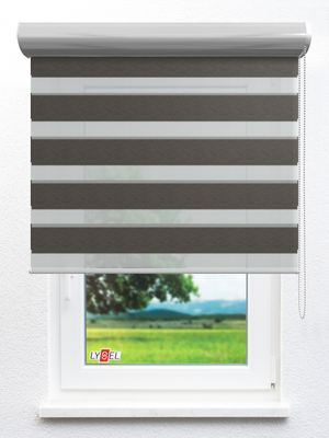 Stoff Rollo Ma&szlig;anfertigung Simply Doppelrollo Preston 19.63d