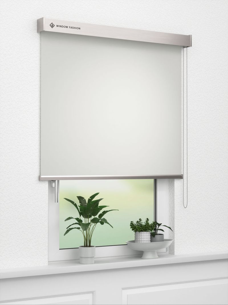 Verdunkelungsrollo Semplice Dark 86.03 Fensteransicht