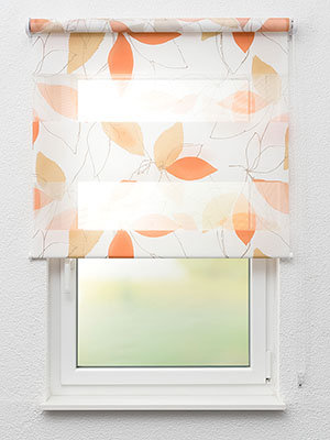 Doppelrollo Geometric 00.207 Fensteransicht