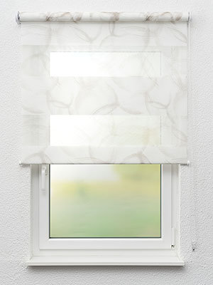 Stoff Rollo Ma&szlig;anfertigung Doppelrollo Geometric 01.207