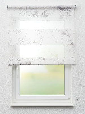 Doppelrollo Geometric 02.207 Fensteransicht