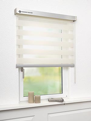 Stoff Rollo Ma&szlig;anfertigung Doppelrollo Doppio 37.03.2