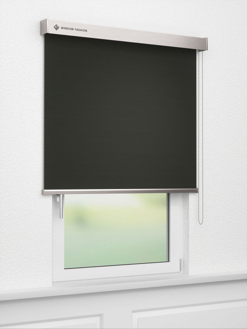 Verdunkelungsrollo Modena Dark 81.12 Fensteransicht