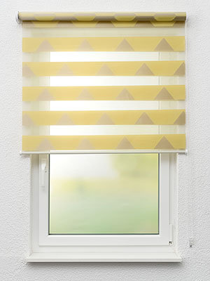 Doppelrollo Trekant 32.592 Fensteransicht