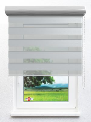 Simply Doppelrollo Pyra 01.63d Fensteransicht